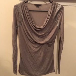 Armani Exchange long sleeve sequin